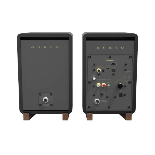 Onkyo Creator Series GX-30ARC Wireless Bluetooth Gaming Bookshelf Speakers, Black - rear 