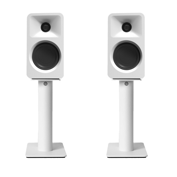 Kanto Ora Desktop Speakers with SP9 Speaker Stands, White - Bundle