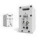 Kanto Ora Powered Reference Desktop Speakers with Bluetooth, Matte White - Angled Rear
