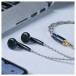 FiiO FF5 Flat-Head Dynamic Driver Earbud, Black - lifestyle - 3