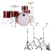 Mapex Mars Birch 22'' 5pc Crossover Drum Kit w/Hardware, Blood Orange