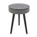 AVCOM Speaker Table with Bluetooth, Black