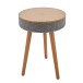 AVCOM Speaker Table with Bluetooth, Oak