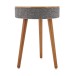 AVCOM Speaker Table with Bluetooth, Oak