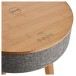 AVCOM Speaker Table with Bluetooth, Oak
