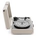 AVCOM Suitcase Turntable with Bluetooth, Cream
