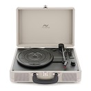 AVCOM Koffer-Plattenspieler mit Bluetooth, Cream