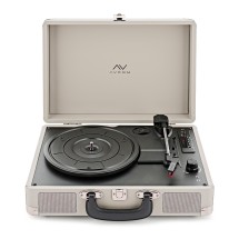 AVCOM Suitcase Turntable with Bluetooth, Cream