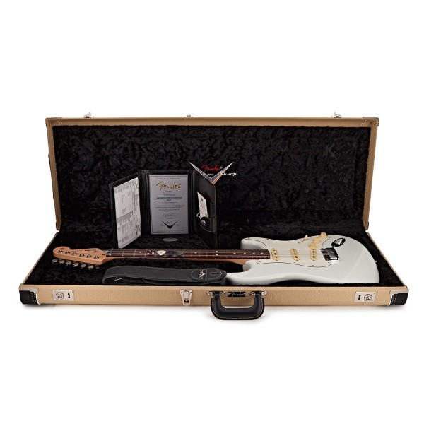 Fender Custom Shop Jeff Beck Signature Stratocaster RW, Olympic White #XN17479 - case 