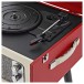 AVCOM Standing Turntable with Bluetooth, Red