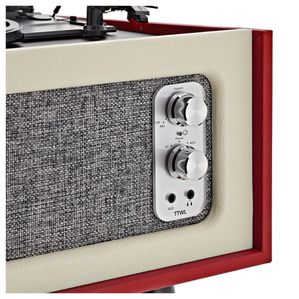AVCOM Standing Turntable with Bluetooth, Red