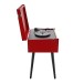 AVCOM Standing Turntable with Bluetooth, Red