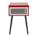 AVCOM Standing Turntable with Bluetooth, Red