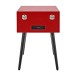 AVCOM Standing Turntable with Bluetooth, Red