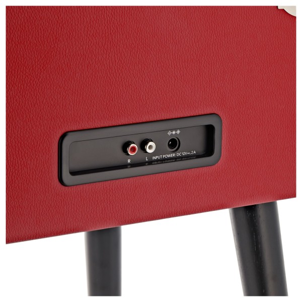 AVCOM Standing Turntable with Bluetooth, Red