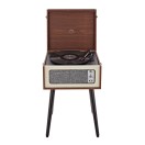 AVCOM Standing Turntable with Bluetooth, Walnut