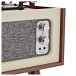 AVCOM Standing Turntable with Bluetooth, Walnut
