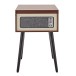 AVCOM Standing Turntable with Bluetooth, Walnut
