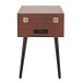 AVCOM Standing Turntable with Bluetooth, Walnut