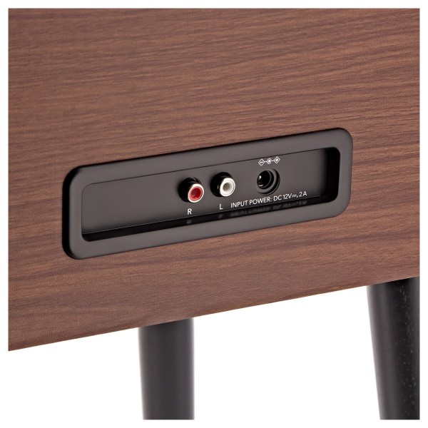 AVCOM Standing Turntable with Bluetooth, Walnut
