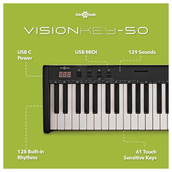 VISIONKEY-50 Portable Digital Keyboard