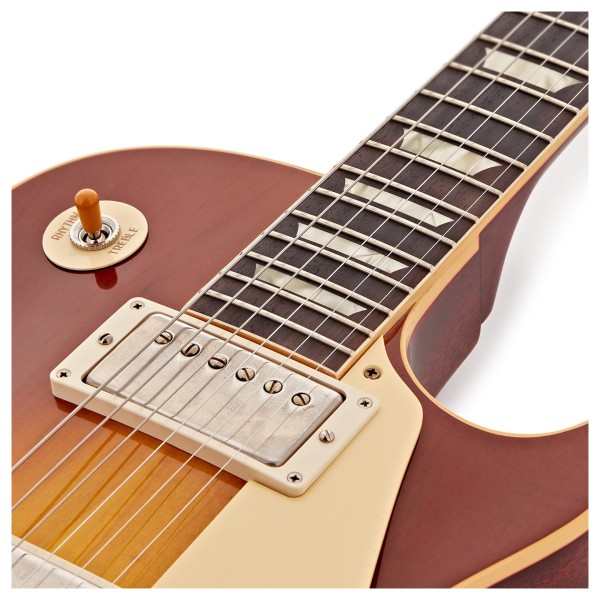 Gibson Custom 1958 Les Paul Standard Reissue VOS, Ice Tea Burst #85363 - neck join 