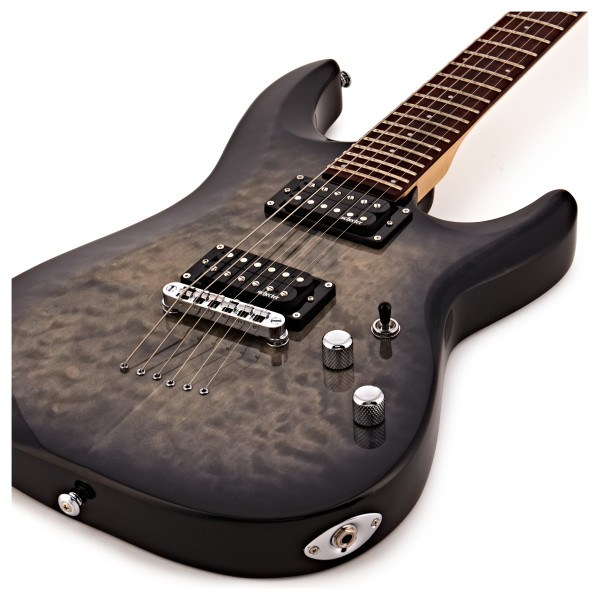 Schecter C-6 Plus Electric Guitar, Charcoal Burst