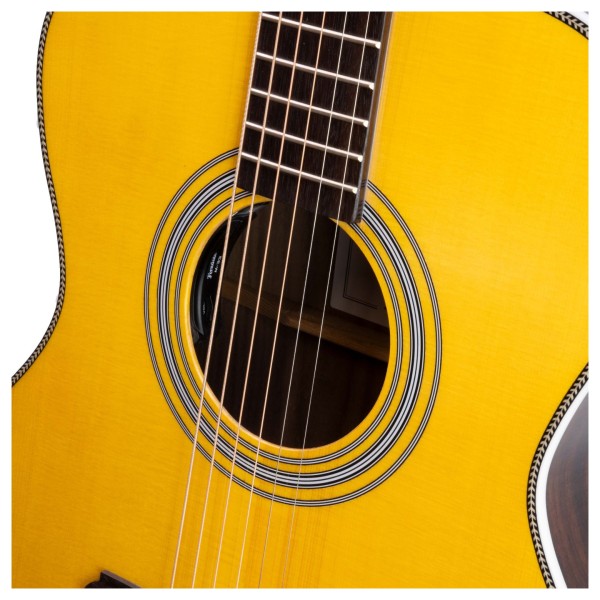 Ferndale Om3-e Electro Acoustic Spruce Top, Rosewood Back And Sides Electro Acoustic Guitar - soundhole