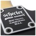 Schecter Demon-6, Aged Black Satin - neck plate