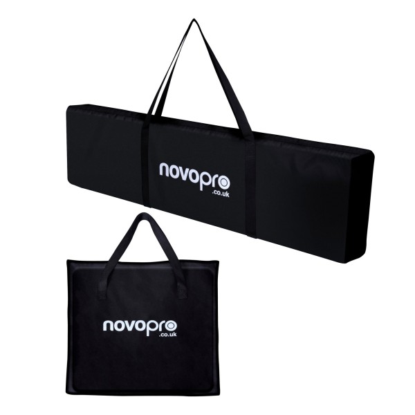 Novopro PS1XL Variable Height Podium Stand, Includes Bag and 2 Scrims (Single) - Bags