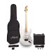 Antiquity St Guitar & Amp Pack, White - bom image