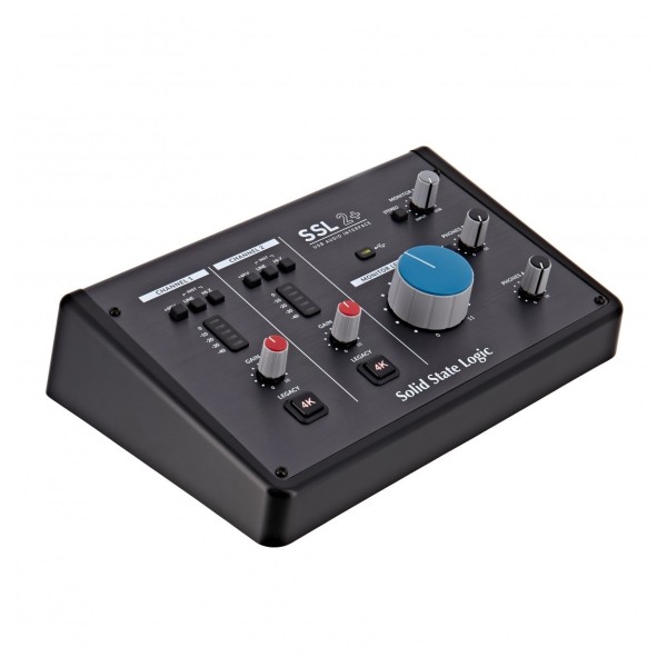 SSL 2+ 2-Channel USB Audio Interface - Left Angle