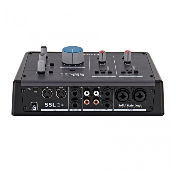 SSL 2+ 2-Channel USB Audio Interface - Rear