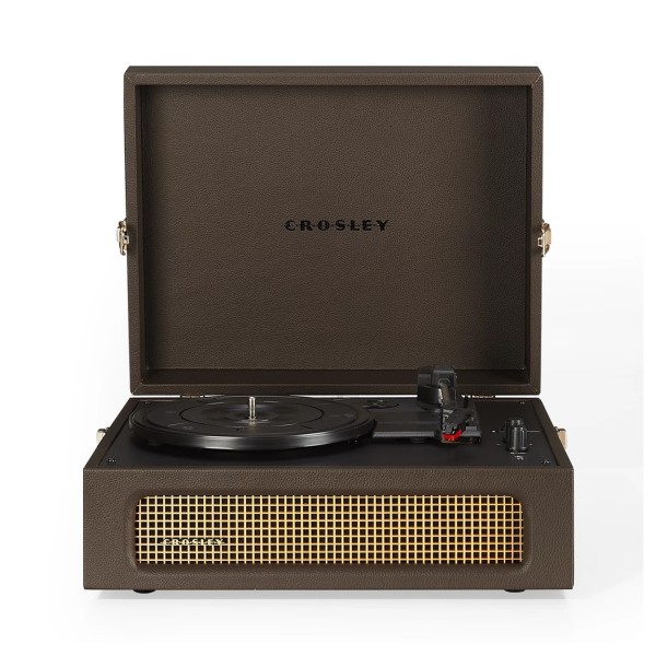 Crosley Voyager Portable Turntable with Bluetooth, Cocao - Front