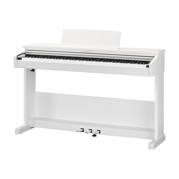 Kawai CX-102 Digital Piano, Satin White - Angle