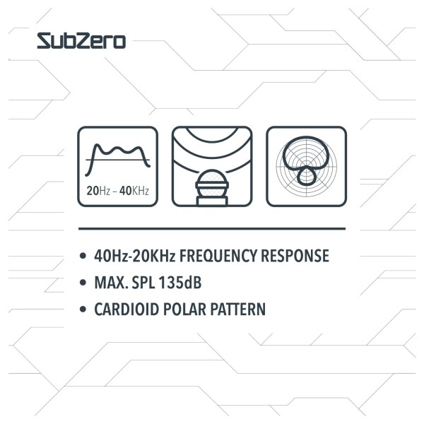 SubZero DB20 Dynamic Broadcast Microphone
