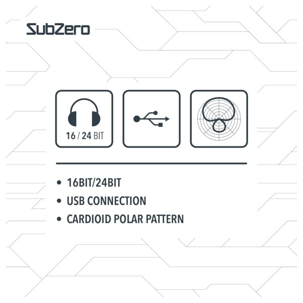 SubZero DB20U Dynamic USB Broadcast Microphone