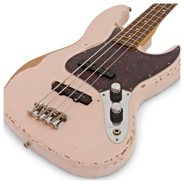 Fender Flea Signature Jazz Bass, Roadworn Shell Pink at Gear4music