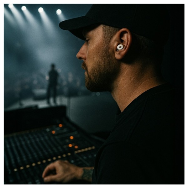 SubZero Pro Concert Earplugs with Case, White