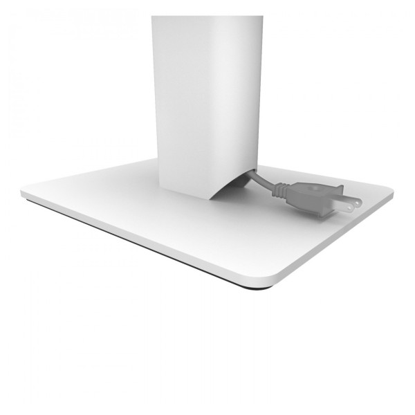 Kanto SP6 Heavy Duty Desktop Speaker Stands 6", White - Cable Management