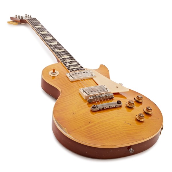 Gibson Custom 1959 Les Paul Standard Reissue Ultra Heavy Aged, Lemon Burst #951141 - body low 