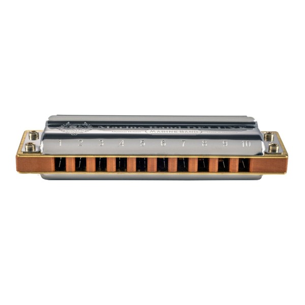 Hohner Marine Band Deluxe Harmonica, G - side