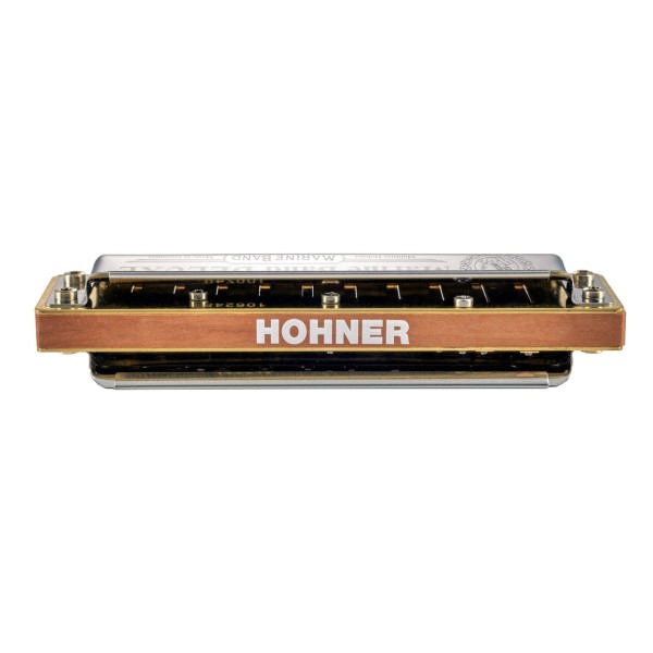 Hohner Marine Band Deluxe Harmonica, G - zoomed in