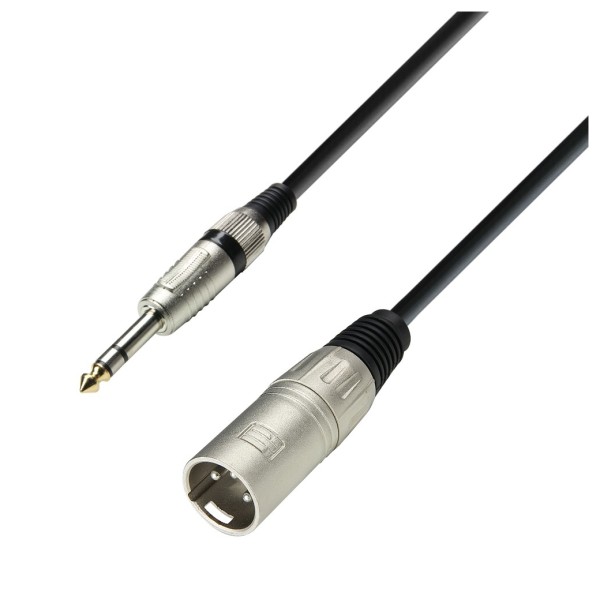 Adam Hall 3 STAR Balanced XLR (M) to TRS Jack Cable, 6m