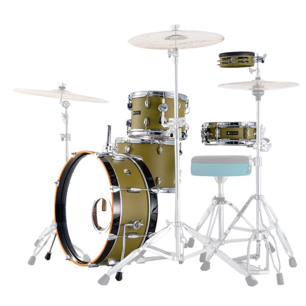 Dixon Drums 'Little Roomer' 20'' 5pc Shell Pack, Olive Green