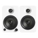 Kanto YU4 Powered Bookshelf Speakers, White - Front