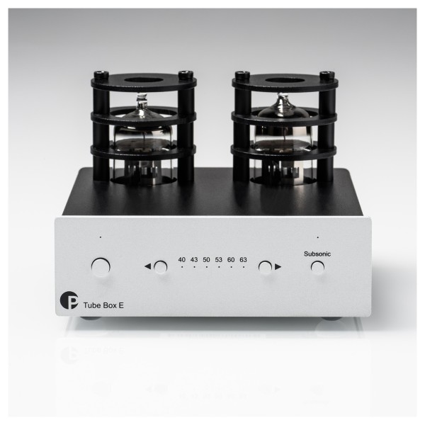 Pro Ject Tube Box E Tube Phono-Preamplifier, Silver - lifestyle 