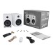 YU4 Bookshelf Speakers, Matte White - Full Contents