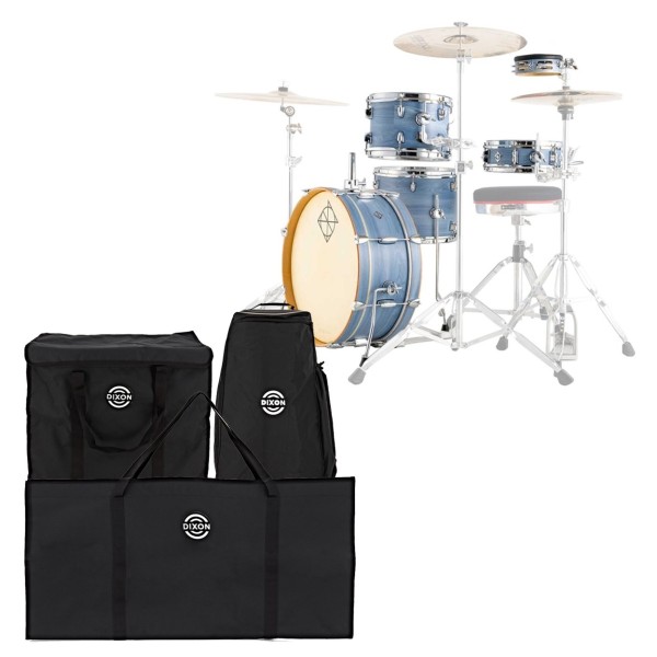 Dixon Drums 'Little Roomer' 20'' 5pc Shell Pack w/Bags, Cerulean Frost