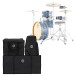 Dixon Drums 'Little Roomer' 20'' 5pc Shell Pack w/Bags, Cerulean Frost